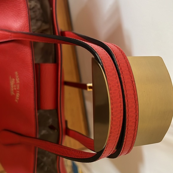 EUC Gucci Red Swing Large Leather Shopper Tote with Original Dust Bag - Picture 9 of 13